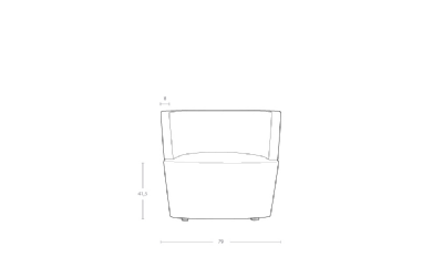 Dimensoes do produto poltrona one